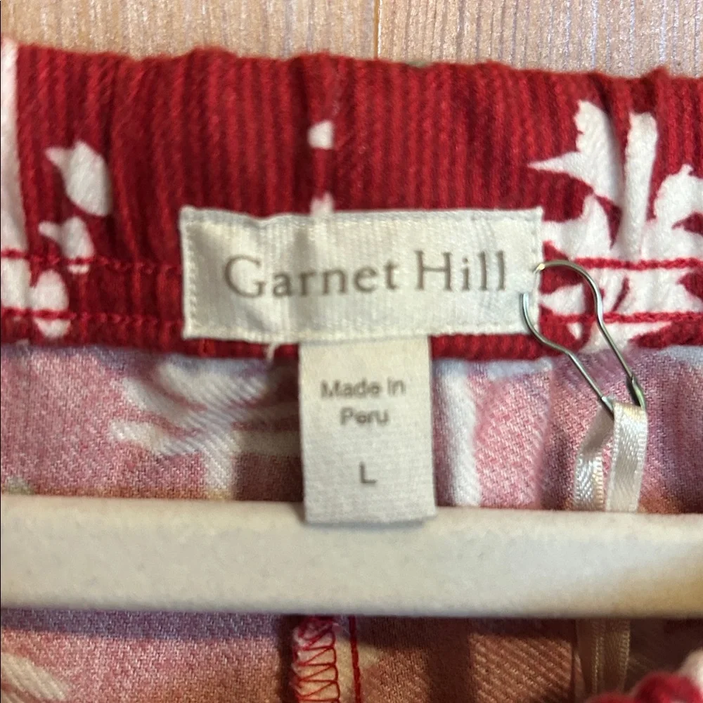 Garnet Hill Organic Cotton Flannel PJ Pants -L - Picture 6 of 8